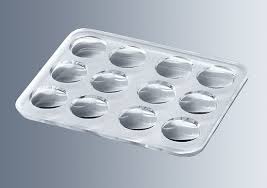 PLACA DE VIDRIO 12 CAVIDADES